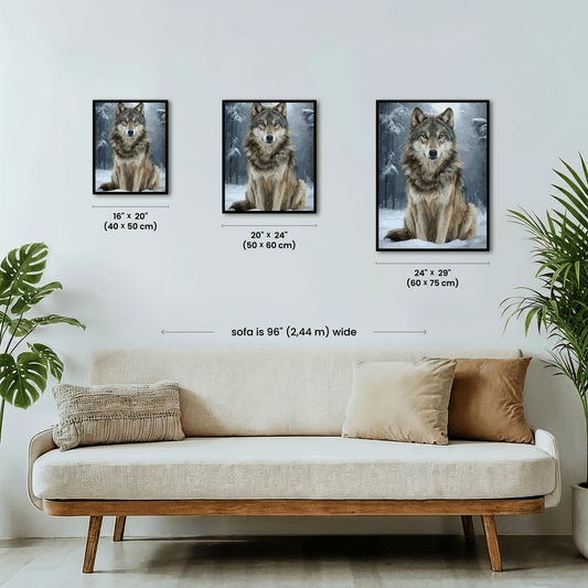 Paint by numbers - Winter Wolf - MyArt
