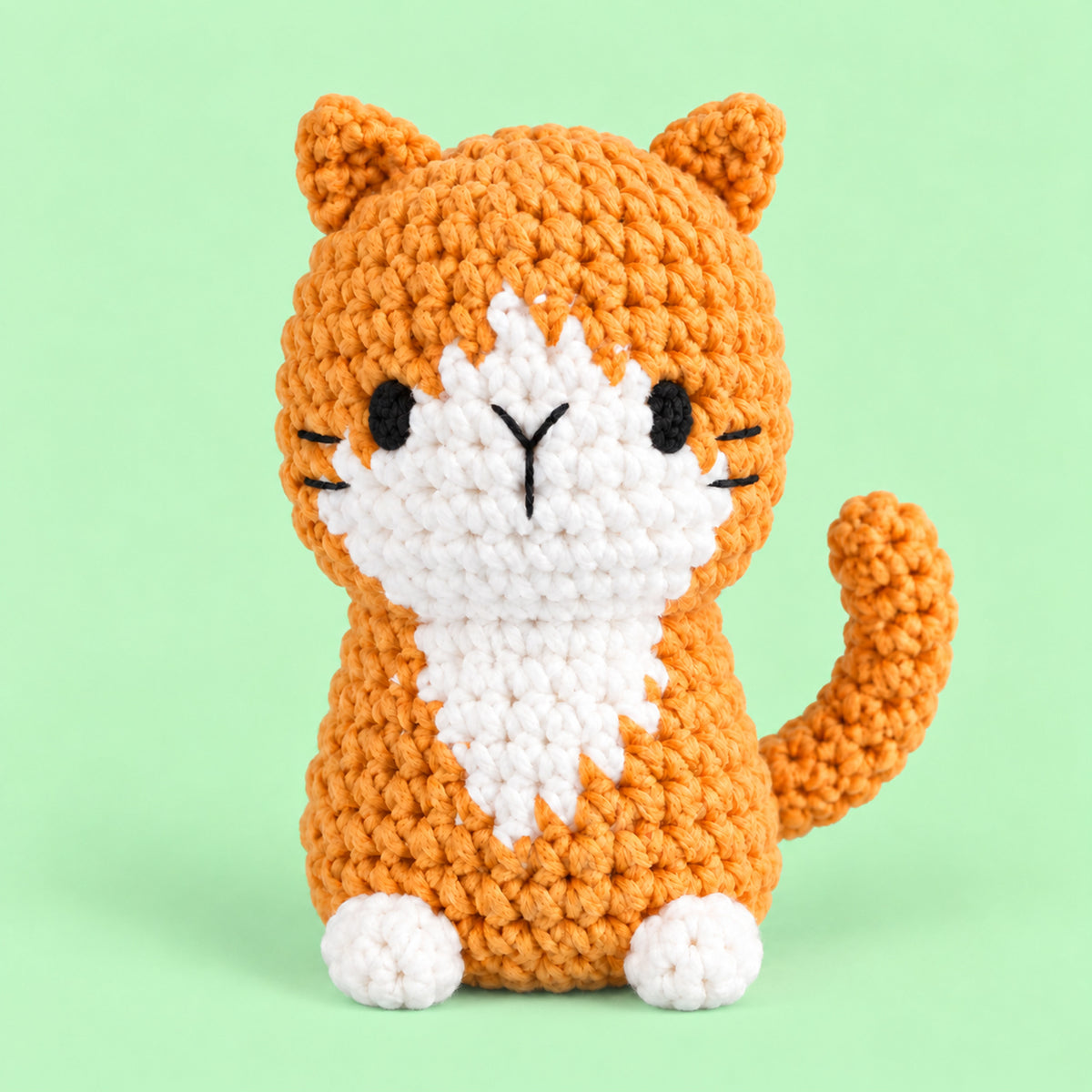 Honey Tabby: a honey-coloured cat with a white chest and a curled tail