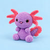 Lilac Axolotl: a lilac axolotl with pink gills and bright dark eyes