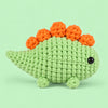 Meadow Stegosaurus: a green dinosaur with bright orange plates along its back