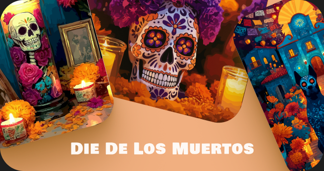 Dia de los Muertos paint by numbers