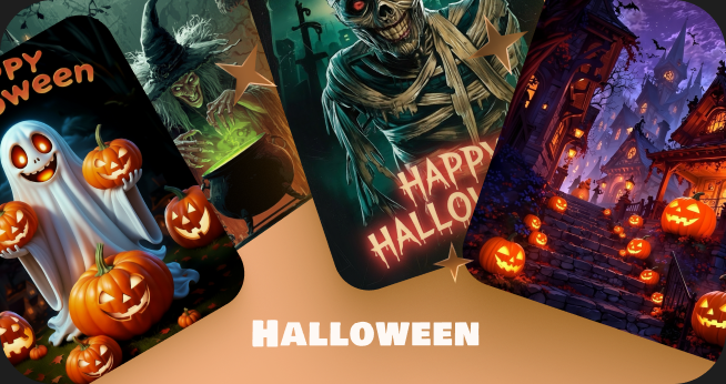 Halloween paint by numbers