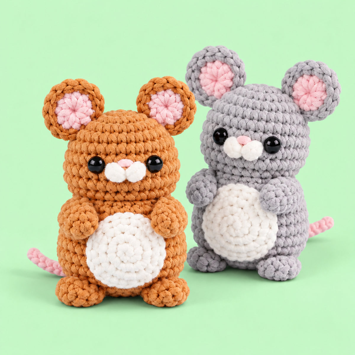 Pocket Mouse Pals: cinnamon and grey mice with large round ears