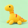 Sunshine Longneck: a yellow long-neck dinosaur with orange stripes